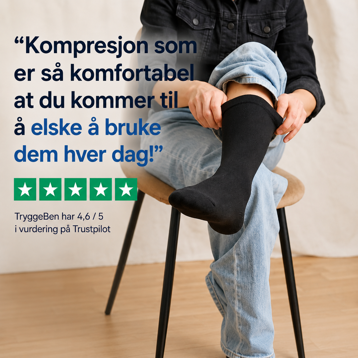 TryggeBen Kompresjonsstrømper