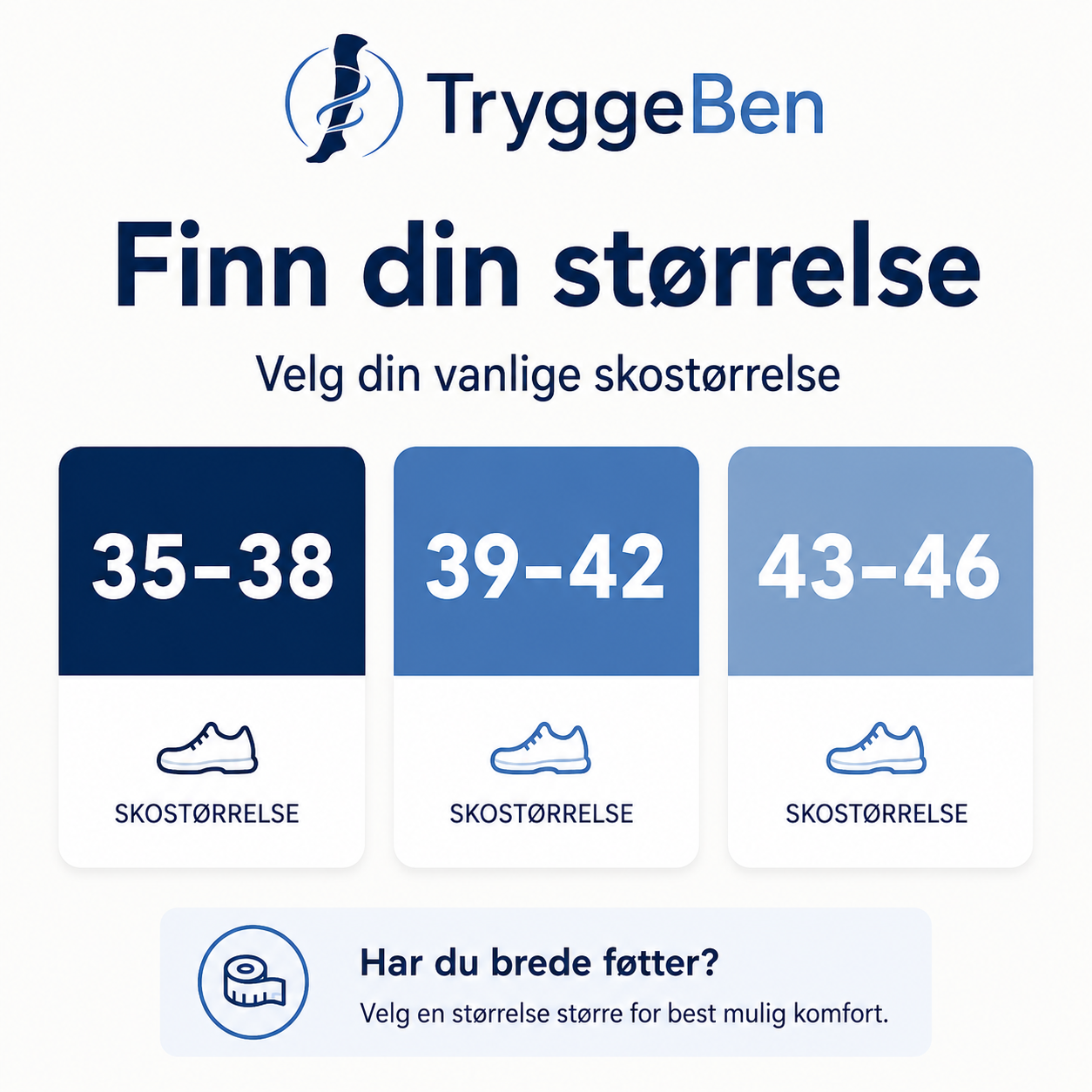 TryggeBen Kompresjonsstrømper
